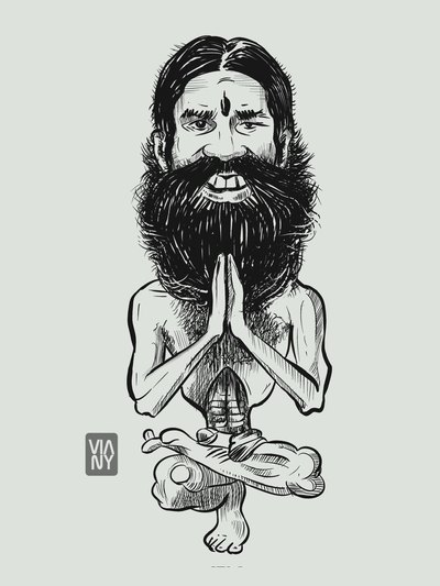 Pen, pencil and charcoal drawing 10 by Vinay Deshpande