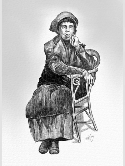 Pen, pencil and charcoal drawing 16 by Vinay Deshpande