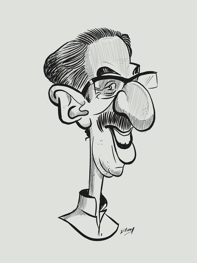 Pen, pencil and charcoal drawing 20 by Vinay Deshpande