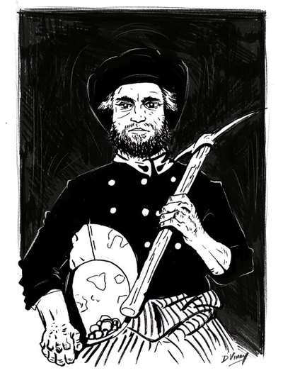 Pen, pencil and charcoal drawing 21 by Vinay Deshpande
