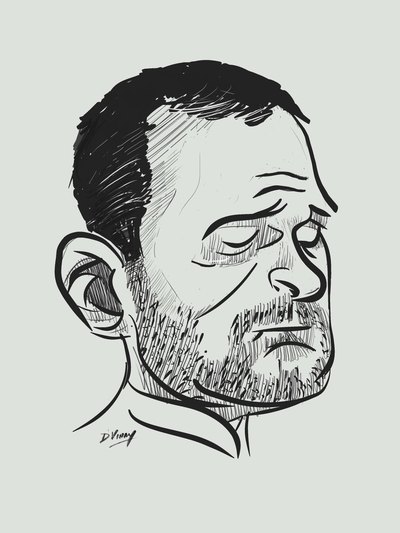 Pen, pencil and charcoal drawing 33 by Vinay Deshpande