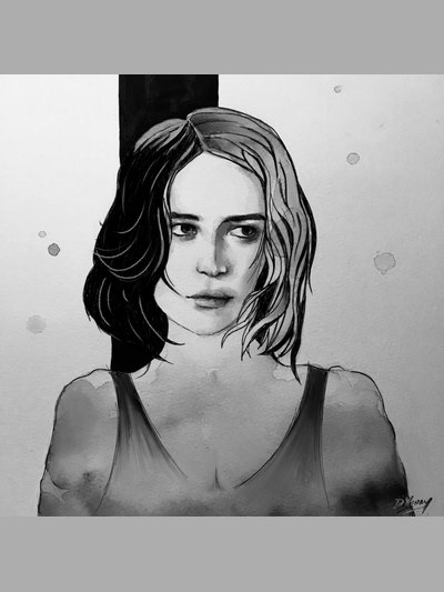 Pen, pencil and charcoal drawing 37 by Vinay Deshpande