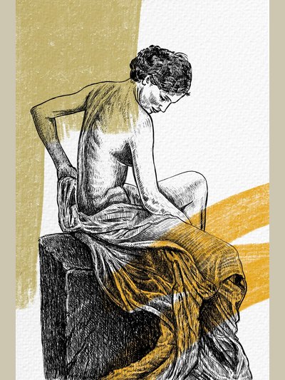 Pen, pencil and charcoal drawing 41 by Vinay Deshpande