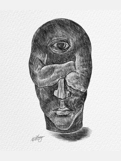 Pen, pencil and charcoal drawing 55 by Vinay Deshpande
