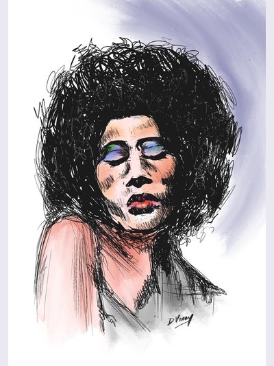 Pen, pencil and charcoal drawing 56 by Vinay Deshpande