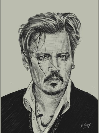 Pen, pencil and charcoal drawing 6 by Vinay Deshpande