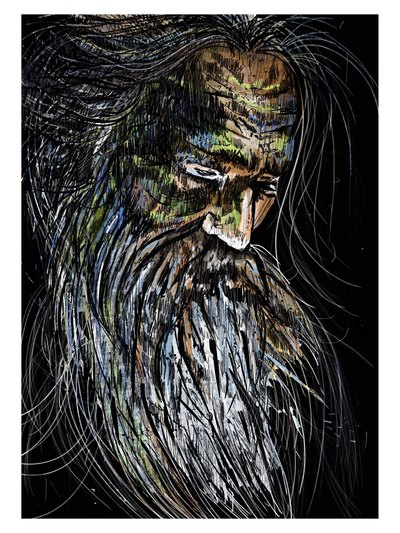 Pen, pencil and charcoal drawing 61 by Vinay Deshpande