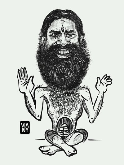 Pen, pencil and charcoal drawing 71 by Vinay Deshpande
