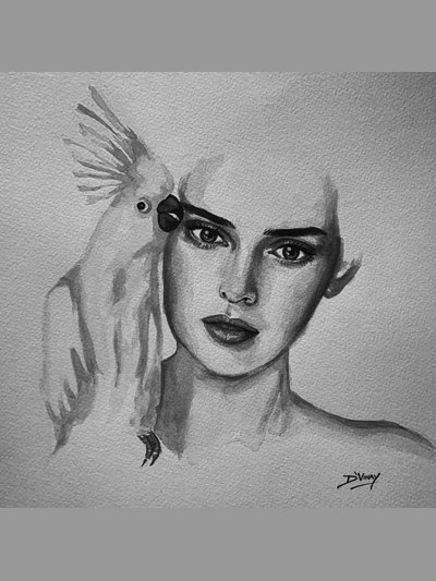 Pen, pencil and charcoal drawing 8 by Vinay Deshpande