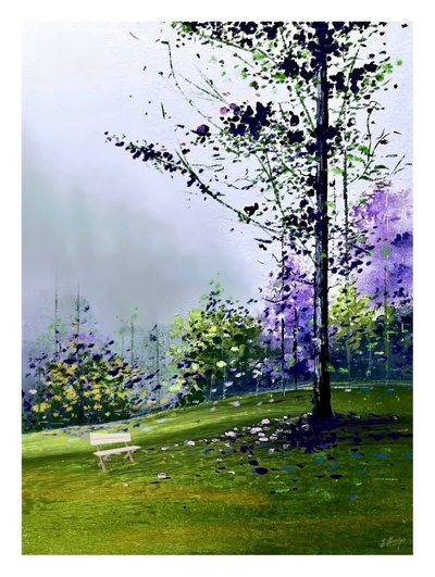 Watercolor, oil, acrylic and color pencil artwork 14 by Vinay Deshpande
