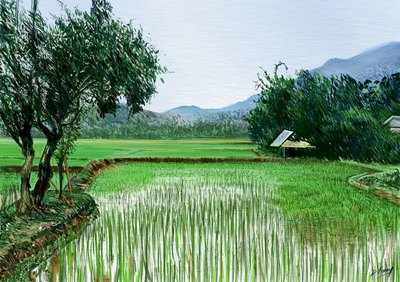 Watercolor, oil, acrylic and color pencil artwork 16 by Vinay Deshpande