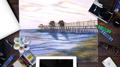 Watercolor, oil, acrylic and color pencil artwork 23 by Vinay Deshpande
