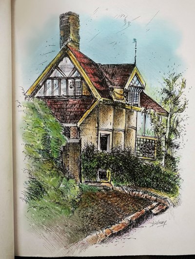 Watercolor, oil, acrylic and color pencil artwork 28 by Vinay Deshpande