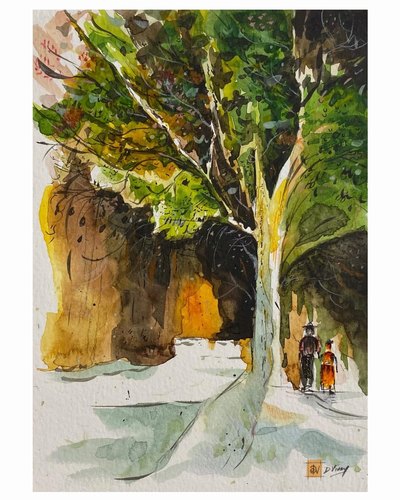 Watercolor, oil, acrylic and color pencil artwork 33 by Vinay Deshpande