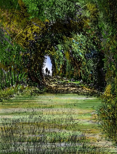 Watercolor, oil, acrylic and color pencil artwork 7 by Vinay Deshpande