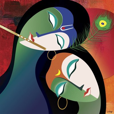 Vivid artwork 40 by Vinay Deshpande