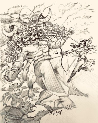 Vivid artwork 49 by Vinay Deshpande