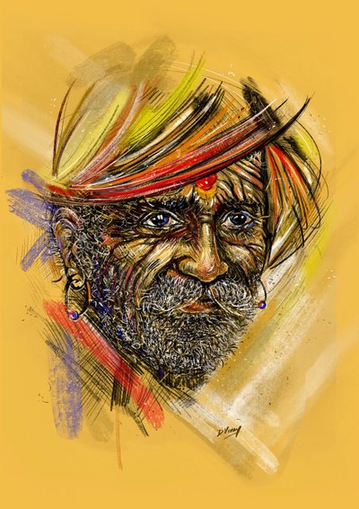 Vivid artwork 7 by Vinay Deshpande